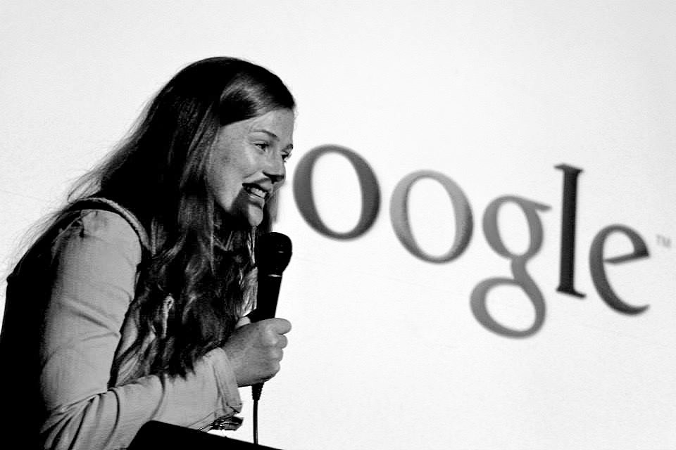 Photo Amber Jackson on using Google Ocean to share conservation stories at ScioOceans 2013